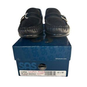 SAS Women's Sz 6.5 M Lara Black Marsh Slip On Loafers Shoes New in Box